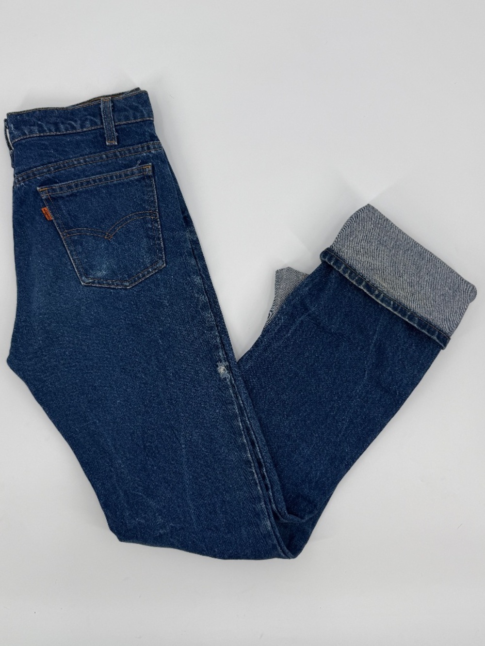 Vintage 80s Levi’s Orange Tab Jeans Denim Straight Leg Grunge Distressed 28x31